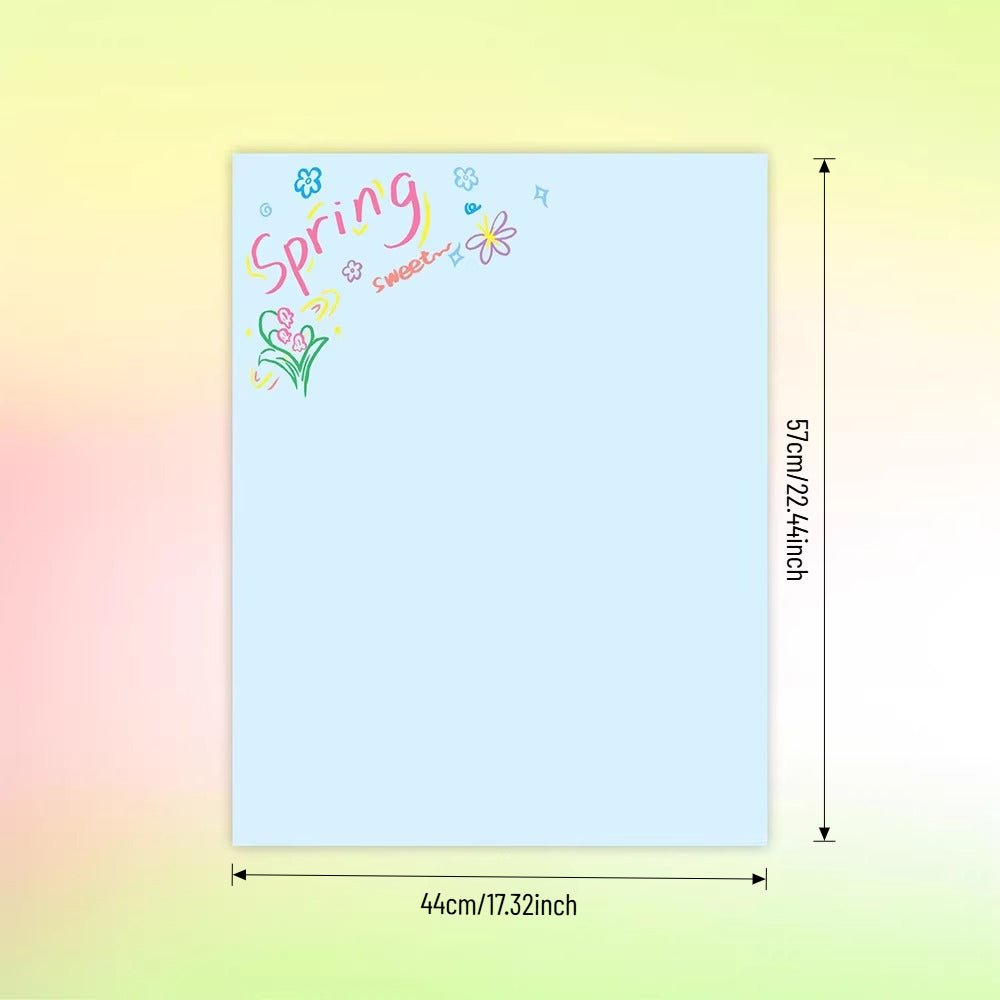 Hand-Drawn Spring Floral Wrap Paper Pack 20 (17" x 22")