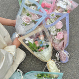 Load image into Gallery viewer, Transparent Bouquets Bags with Frame Pack 50