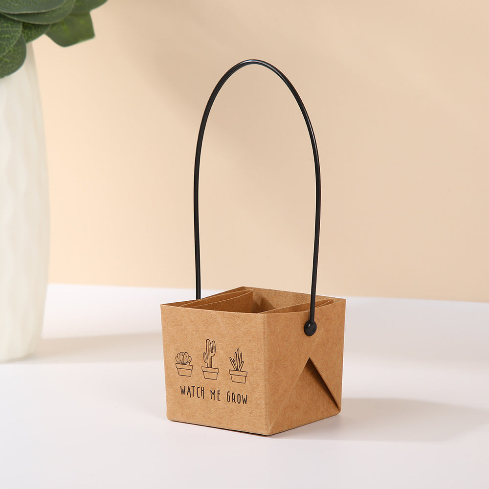 Waterproof Kraft Paper Succulent Gift Bags Pack 30