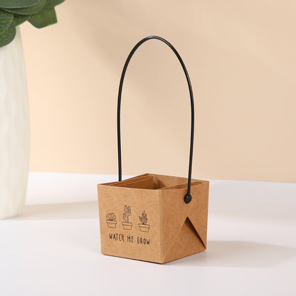 Waterproof Kraft Paper Succulent Gift Bags Pack 30