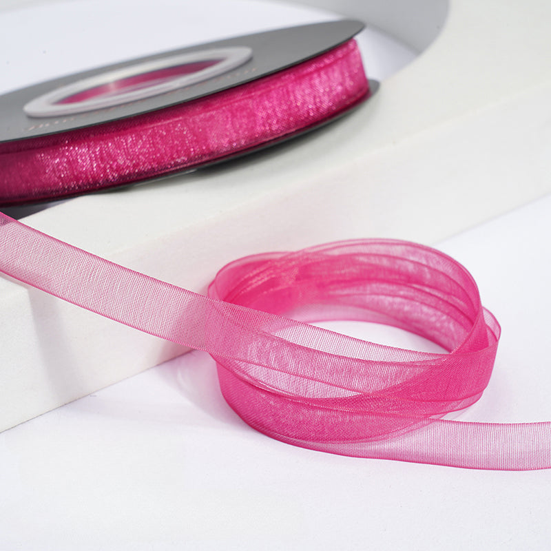 Solid Color Sheer Organza Ribbon (10mmx50Yd)