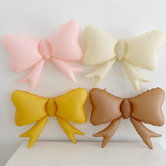 Matte Metallic Foil Bow Balloon (50x60cm)