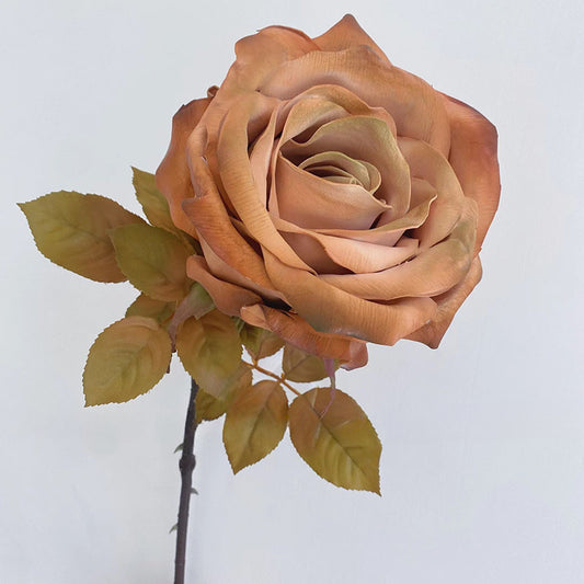 35" Giant Vintage Artificial Rose Stem