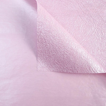 10 feuilles de papier pour bouquet nacré froissé (44x58 cm)