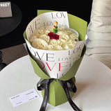 Load image into Gallery viewer, 20pcs LOVE Prints Valentine&#39;s Day Bouquet Paper (30x45cm)