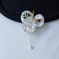 boutonnière blanche