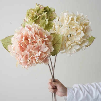 27" Vintage Artificial Hydrangea Stem