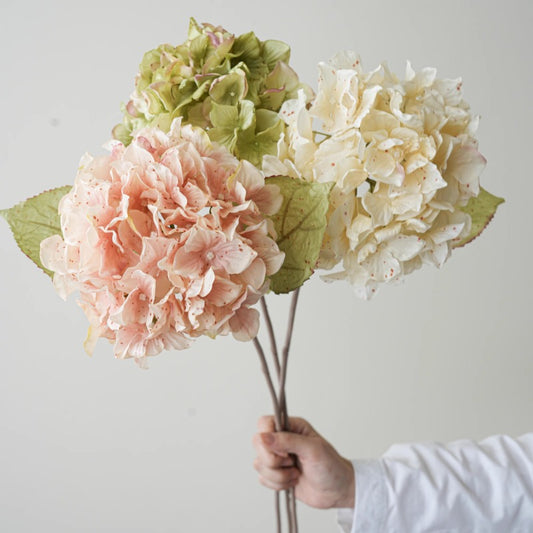 27" Vintage Artificial Hydrangea Stem