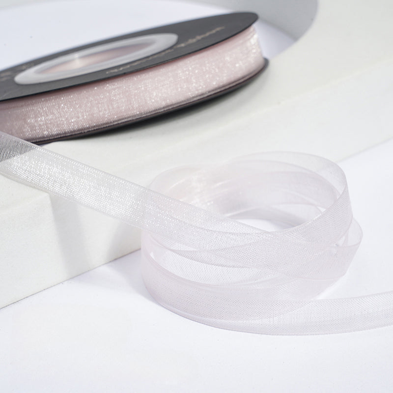 Solid Color Sheer Organza Ribbon (10mmx50Yd)