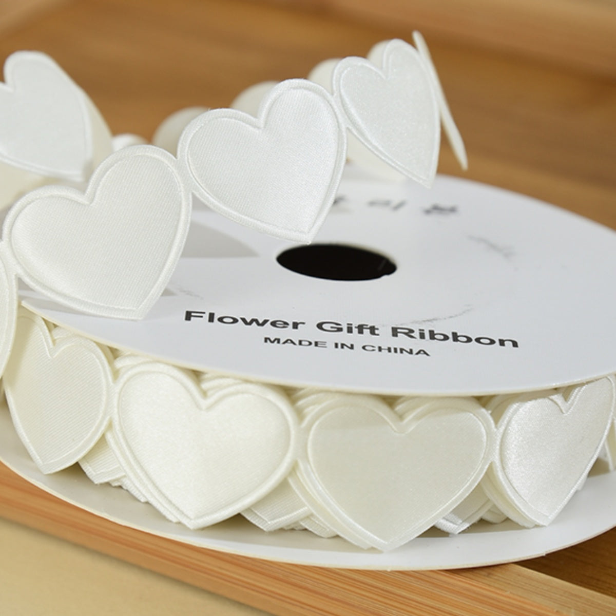 Valentine's Day Heart-shaped Florist Ribbon (15mmx10Yd)
