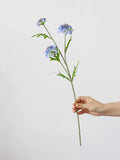 Load image into Gallery viewer, 3-Head Artificial Silk Scabiosa Stem (58cm)