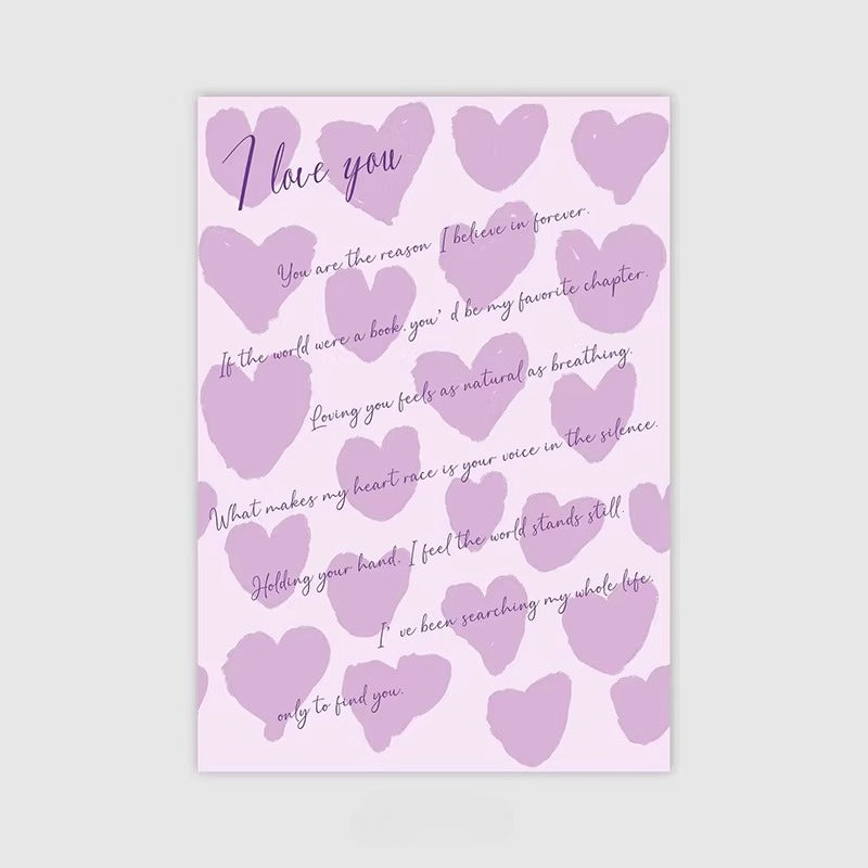 20pcs Love Letter Flower Wrap Paper (35x50cm)