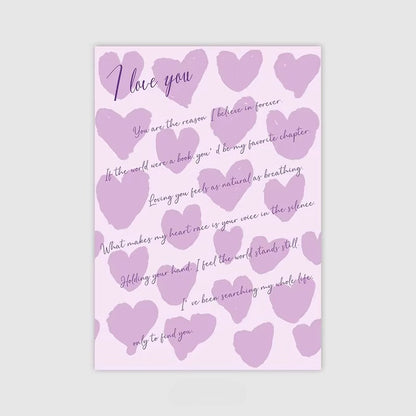 20pcs Love Letter Flower Wrap Paper (35x50cm)