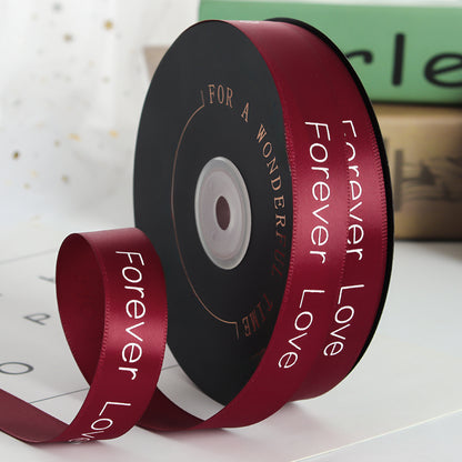 Valentine's Day Forever Love Satin Ribbon (20mmx49Yd)