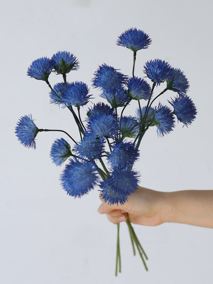 19" Artificial Blue Globe Thistle Stem
