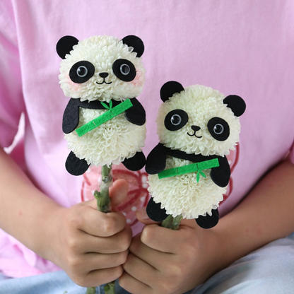 Ping Pong Chrysanthemum Panda DIY Material Kit