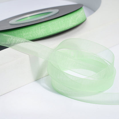 Solid Color Sheer Organza Ribbon (10mmx50Yd)