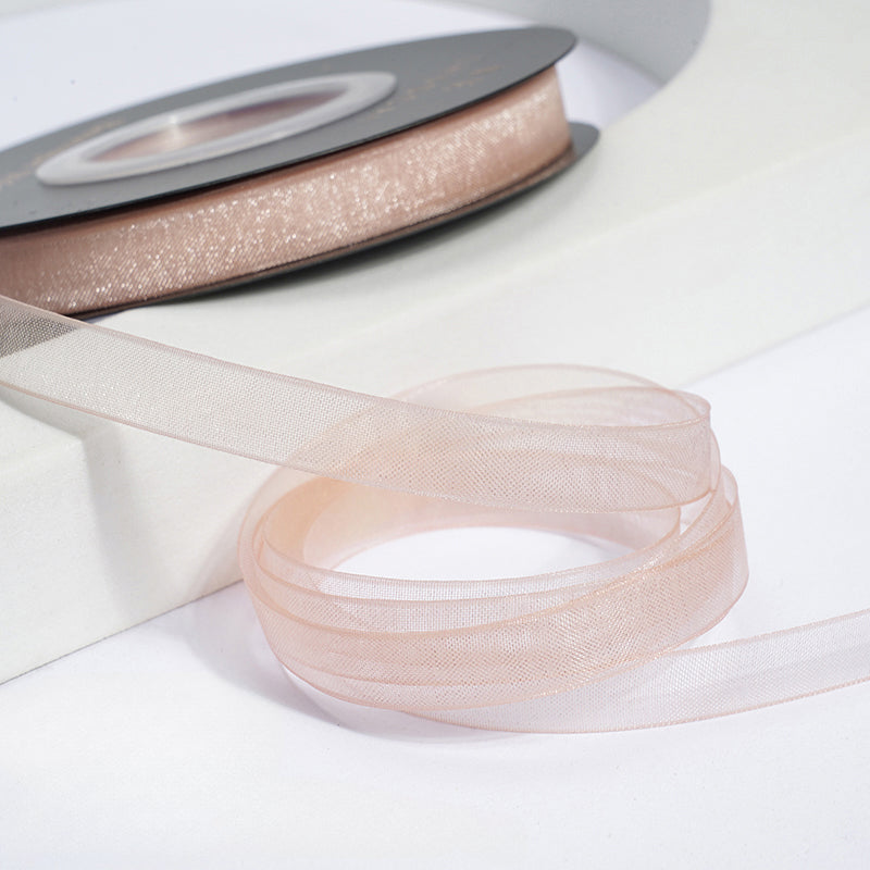 Solid Color Sheer Organza Ribbon (10mmx50Yd)