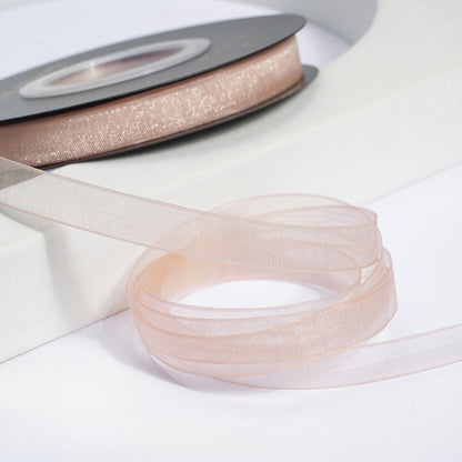 Solid Color Sheer Organza Ribbon (10mmx50Yd)