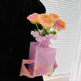 Load image into Gallery viewer, Square Fenton-Style Vintage Glass Art Vase