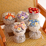 Load image into Gallery viewer, Yarn Crochet Flower Bouquet Gift