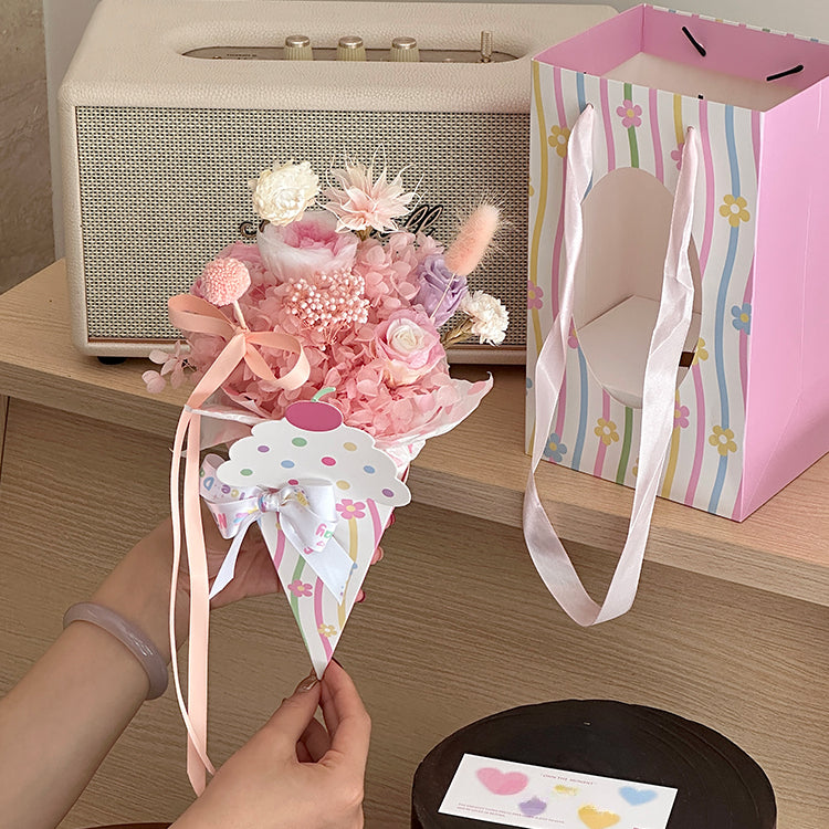 Coffret cadeau à fleurs en forme de glace (12 pièces)