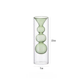 Load image into Gallery viewer, Geometric Double-Walled Glass Bubble Vase