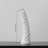 Load image into Gallery viewer, Minimalist White Ceramic Geometric Vase