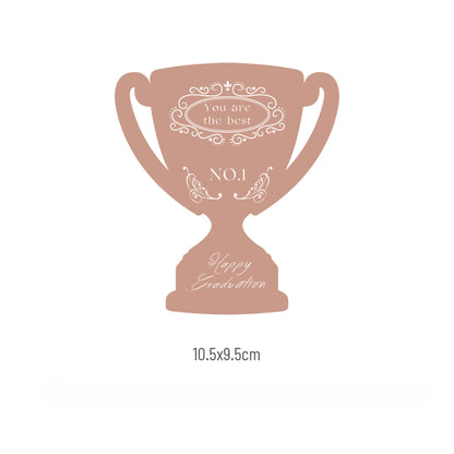 10pcs Trophy-shaped Greeting Cards