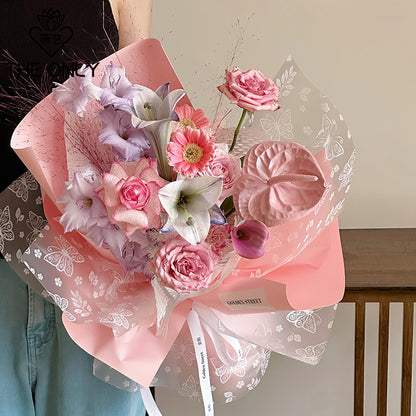 20pcs Frosted Butterfly Cellophane Wrap (58x58cm)