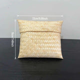 Load image into Gallery viewer, Small Square Hand-Woven Bamboo Gift Box
