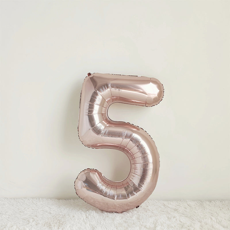 40 Inch Rose Gold Big Number Balloon