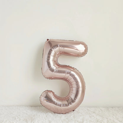 40 Inch Rose Gold Big Number Balloon