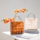 Load image into Gallery viewer, Glass Handbag Decorative Vase Art