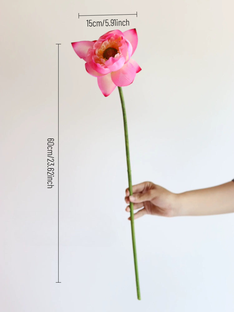 Artificial Pink Lotus Flower Stem