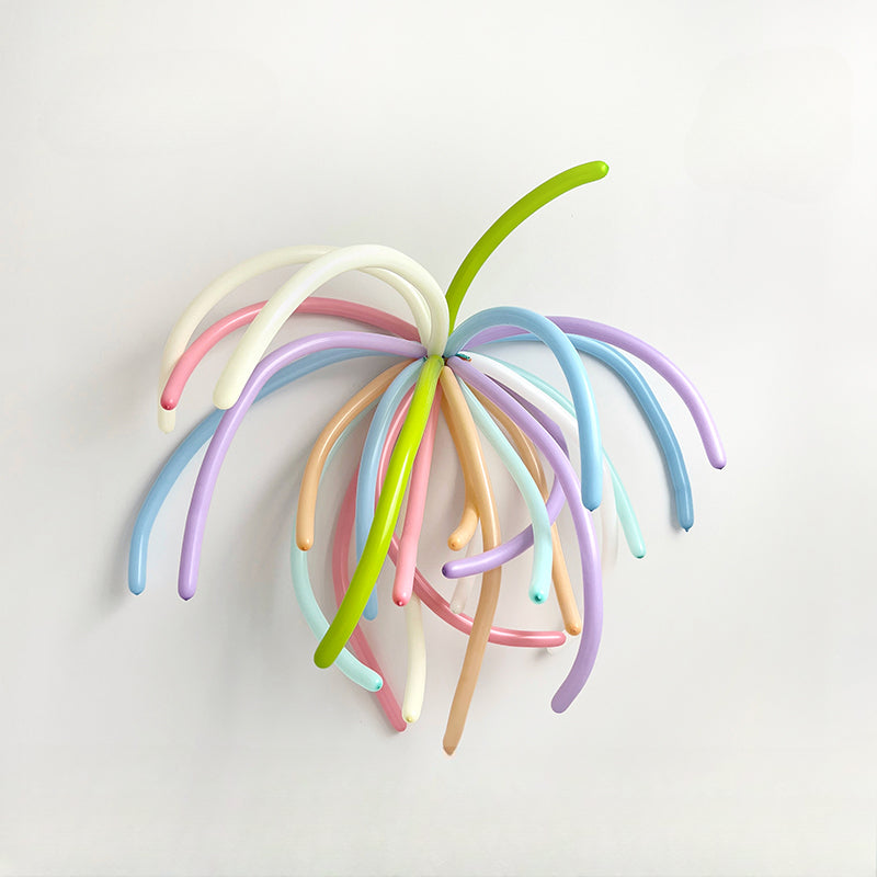 Colorful Firework Skinny Long Balloons Kit