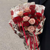 Load image into Gallery viewer, 20pcs Rose Love Letter Bouquet Wrap Paper (50x35cm)