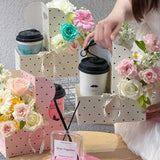 Load image into Gallery viewer, Polka Dot Coffee &amp; Flower Carrier Box Pack 15