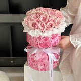 Load image into Gallery viewer, 8pcs Pink Rose Print Bouquet Holder Paper