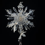 Load image into Gallery viewer, Handcrafted Crystal Snowflake Bridal Bouquet