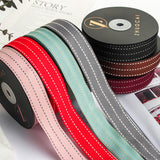 Load image into Gallery viewer, Stripe Saddle Stitch Grosgrain Ribbon (25mmx20Yd)