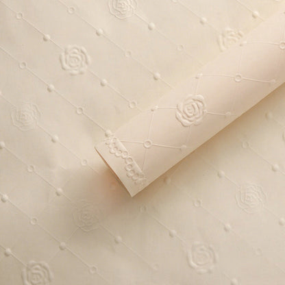 20pcs Embossed Rose Kapok Paper (52x52cm)