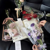 Load image into Gallery viewer, 60pcs Gold LOVE Print Clear Flower Sleeves Bags