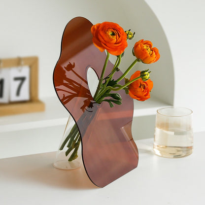 Modern Wavy Acrylic Flower Vase