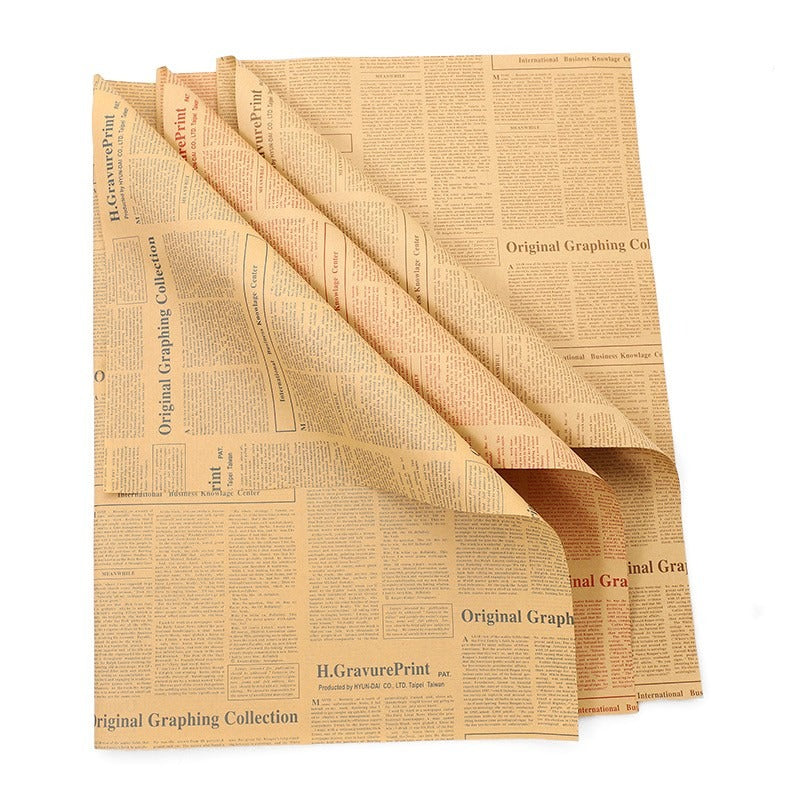 Vintage Newspaper Bouquet Paper Pack 40 (20" x 28")