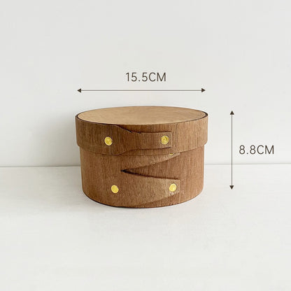 Vintage Wood Floral Arrangement Gift Box