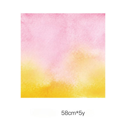 Papier de soie motif fleurs aquarelle (58 cm x 4,5 m)