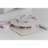 Load image into Gallery viewer, BEST LOVE Grosgrain Ribbon (1cmx24Yd)