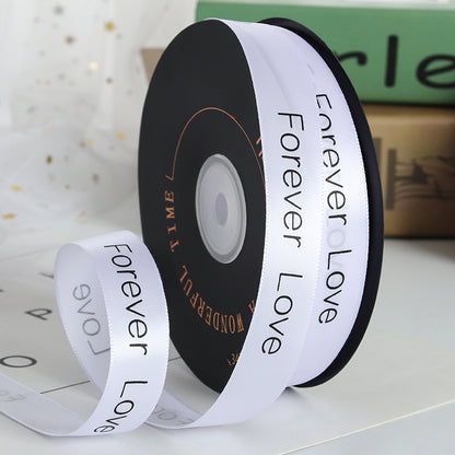 Valentine's Day Forever Love Satin Ribbon (20mmx49Yd)