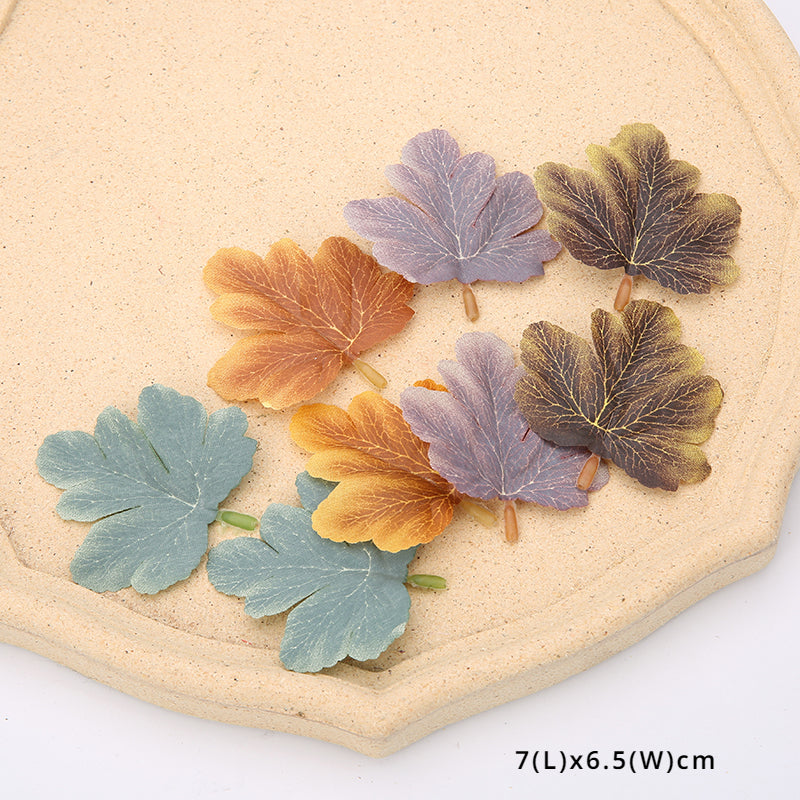 30pcs Artificial Autumn Leaves for Decoration